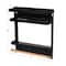 Household Essentials Metal Magnetic Organizer with Towel Rack